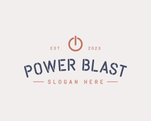 Electric Power Button  logo design