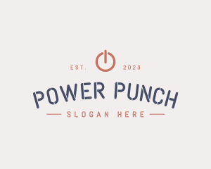 Electric Power Button  logo design