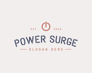 Electric Power Button  logo design