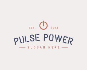 Electric Power Button  logo design