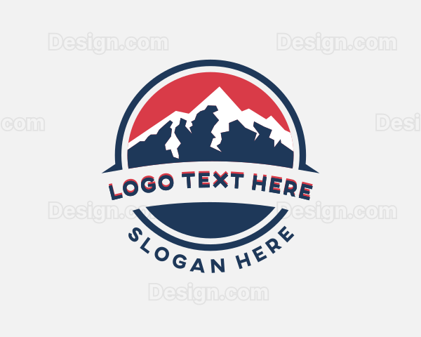 Mountain Hiking Summit Logo