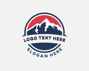 Mountain Hiking Summit Logo