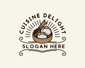 Dimsum Restaurant Cuisine logo design