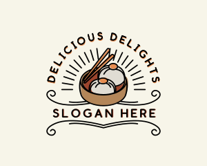 Dimsum Restaurant Cuisine logo design