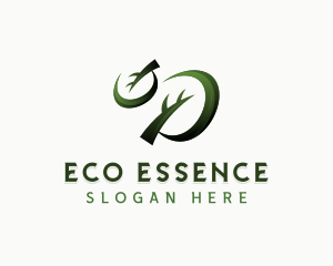 Leaves Eco Natural logo design