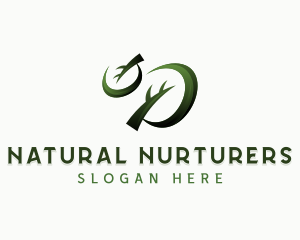 Leaves Eco Natural logo design