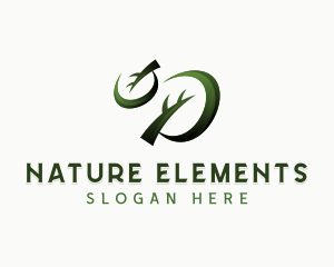 Leaves Eco Natural logo design