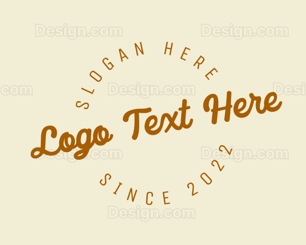 Styling Retro Brand Logo