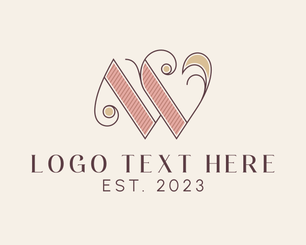 Fancy Letter W logo