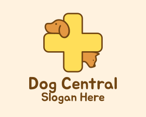 Pet Veterinarian Cross logo design