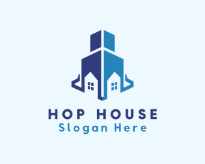 Real Estate House Building logo design