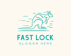 Fast Aussie Kangaroo logo design