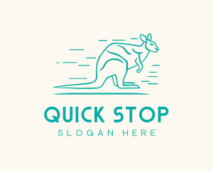 Fast Aussie Kangaroo logo design