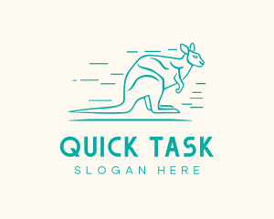 Fast Aussie Kangaroo logo design