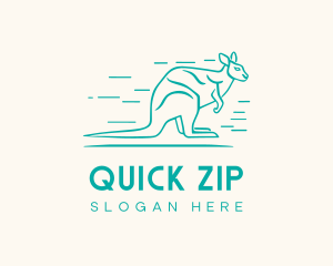 Fast Aussie Kangaroo logo design