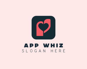 Heart Tag App logo design