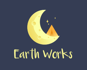 Yellow Moon Tent logo design