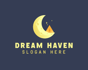 Yellow Moon Tent logo design