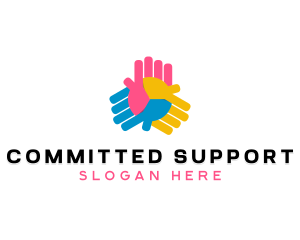 People Volunteer Support logo design