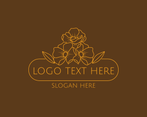 Floral Flower Gardening Logo