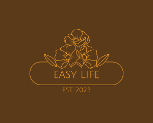 Floral Flower Gardening logo design