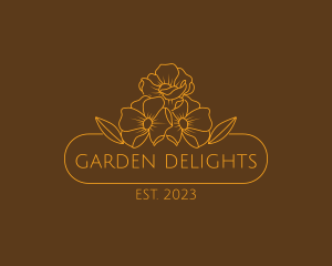 Floral Flower Gardening logo design