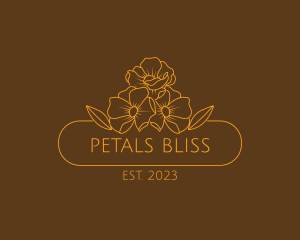 Floral Flower Gardening logo design