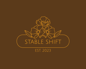 Floral Flower Gardening logo design