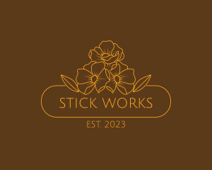 Floral Flower Gardening logo design