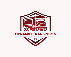 Delivery Truck Transportation logo design