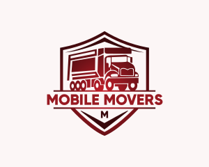 Delivery Truck Transportation logo design