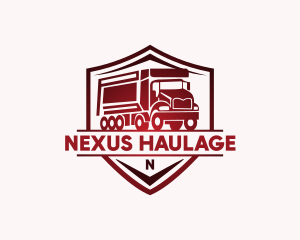 Delivery Truck Transportation logo design