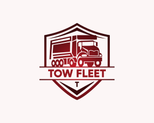 Delivery Truck Transportation logo design