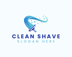 Cleaning Sanitation Squeegee logo design