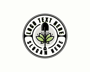 Garden Shovel Plant logo