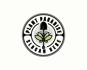 Garden Shovel Plant logo design