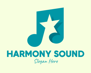 Pop Music Star logo design