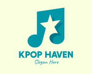 Pop Music Star logo design