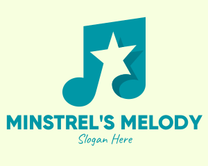 Pop Music Star logo design