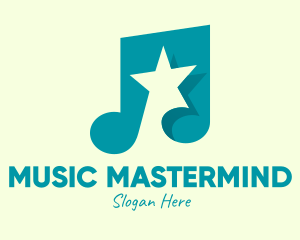 Pop Music Star logo design