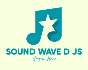 Pop Music Star logo design