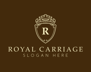 Royal Crown Shield Crest logo design