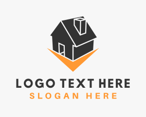 House Real Estate Contractor Logo