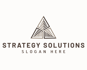 Triangle Pyramid Agency logo design