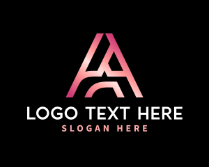 Luxury Agency Letter A logo