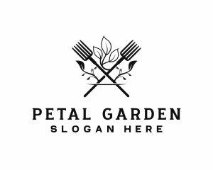 Pitchfork Gardening Tools logo design