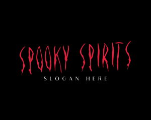 Spooky Horror Paint logo design