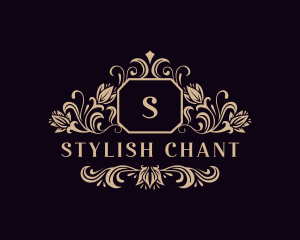 Stylish Wedding Florist logo design