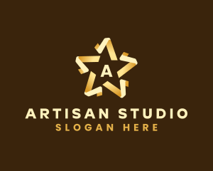 Premium Star Fold logo design