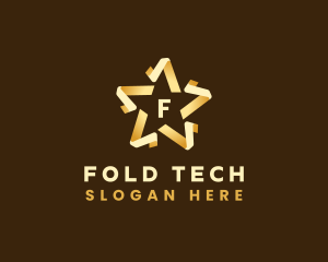 Premium Star Fold logo design